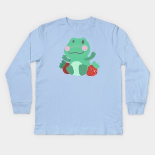 Froggie cutie Kids Long Sleeve T-Shirt